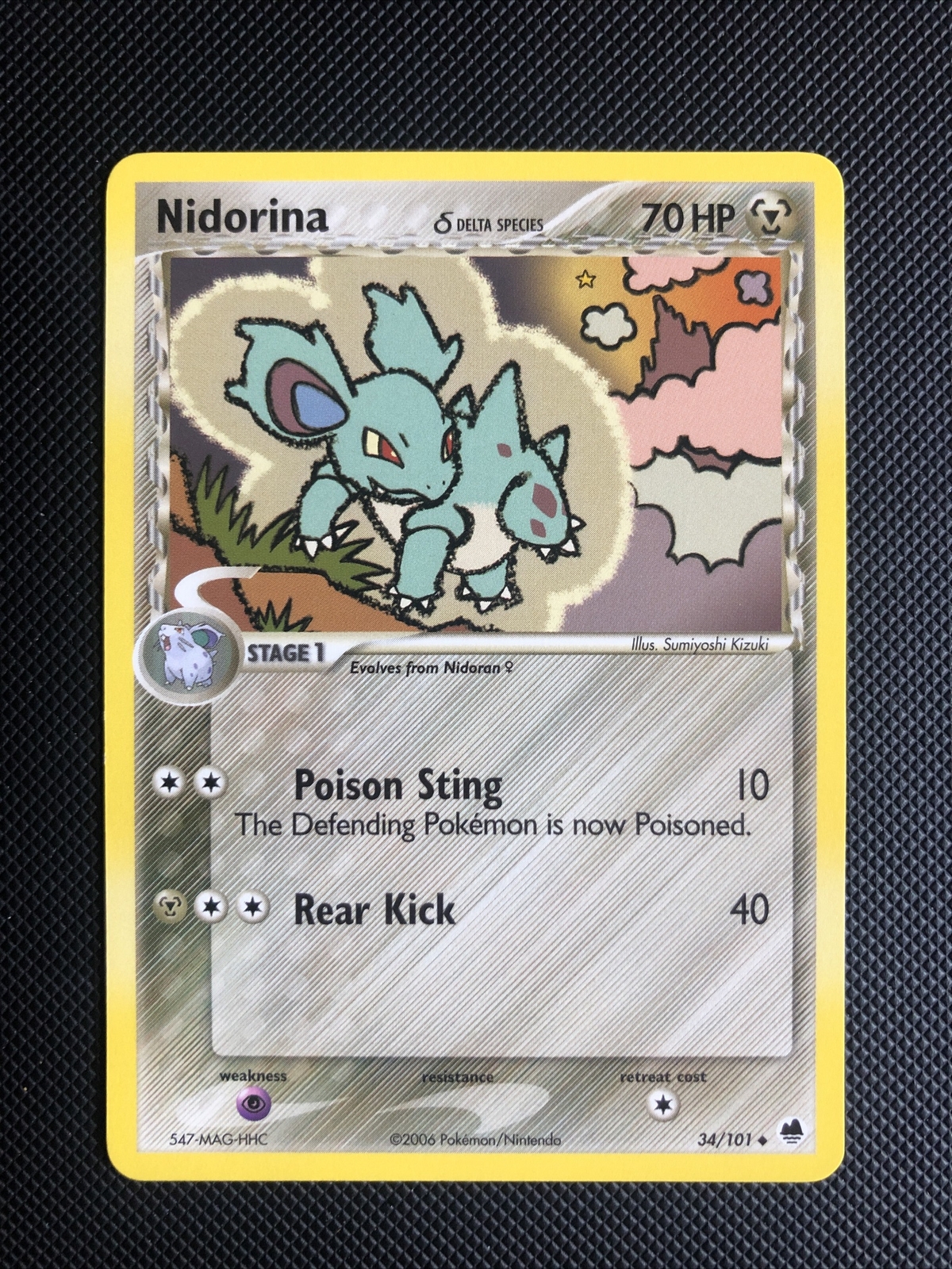 Pokémon TCG Nidorina EX Dragon Frontiers 34/101 Regular Uncommon NM