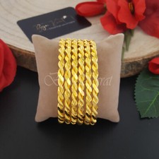 1x Ikili Bilezik Burma 22 Karat Altin Kaplama Gold  Armreifen Demo Ikili 8mm