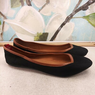 アメリカンラグシー新品未使用 ハワイ購入 フラット バレーシューズ 黒 箱付き American Rag Cie Women's Shoes Sandals Black Fabric Ballet