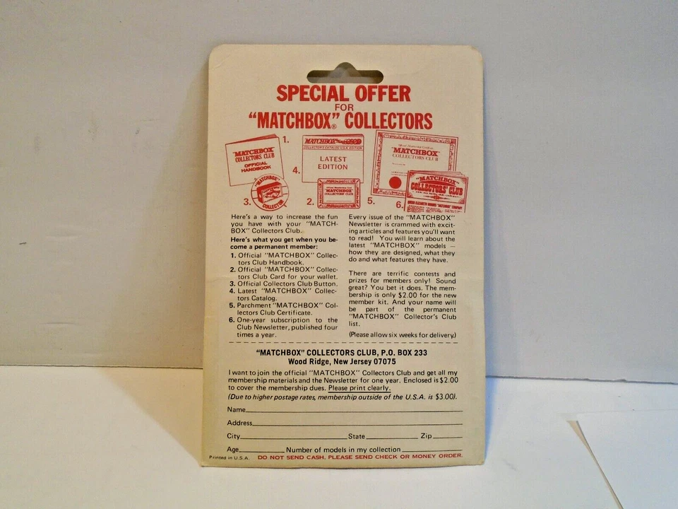 Matchbox Superfast 27 Lamborghini Countach - Vintage 1976 Lesney in Blister Card - Image 2 of 4