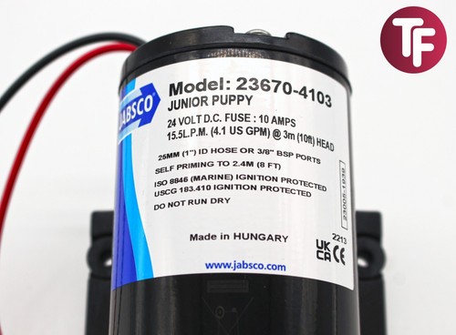 Jabsco 23670-4103 Junior Puppy Self-Priming Pump 24 Volt - 15 LPM - Picture 11 of 14