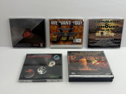 Command & Conquer: 5 Pc Game Lot, Red Alert 1, 2, Aftermath, Renegade, Covert Op - Picture 2 of 9