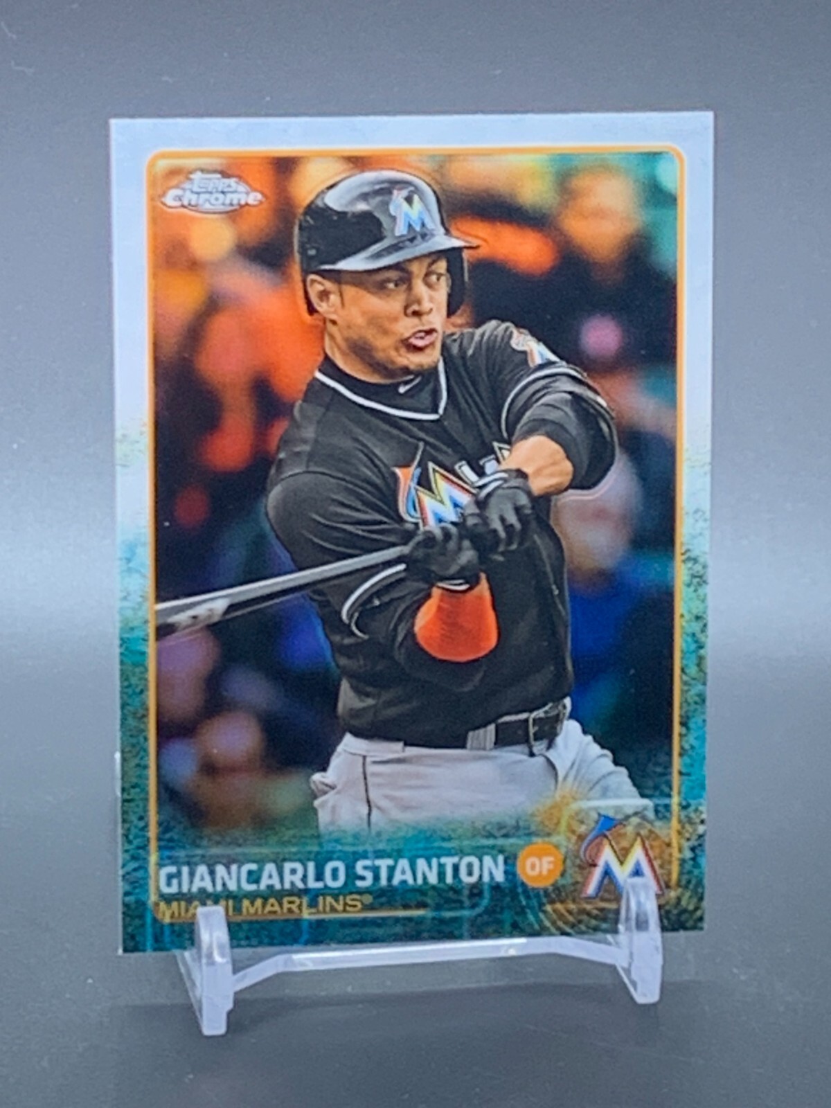 2015 Topps Chrome Refractor #65 GIANCARLO STANTON Miami Marlins
