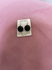 Ancienne paire de boucle d'oreille, dormeuse,  VERMEIL (plaqué Or Sur Argent)