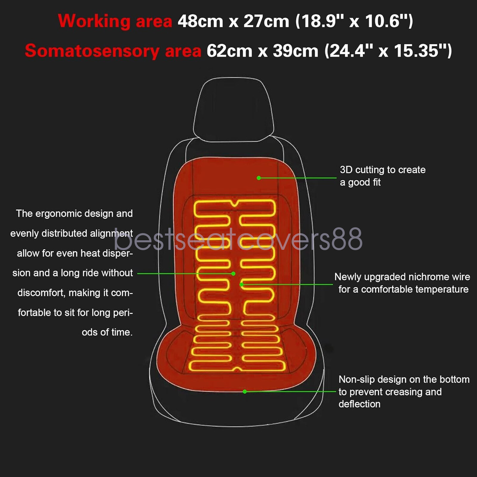 2 seats install,Universal round switch seat heater,heated seat KIT,4