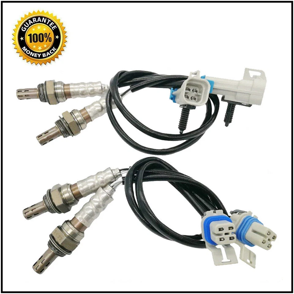 Sensor de oxígeno aguas arriba+aguas abajo 4 piezas para 08-14 Chevy Silverado 1500 2500 3500 Tahoe Foto 2 de 4