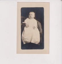 Postcard RPPC Real Photo Early 1900s Small Baby Posing
