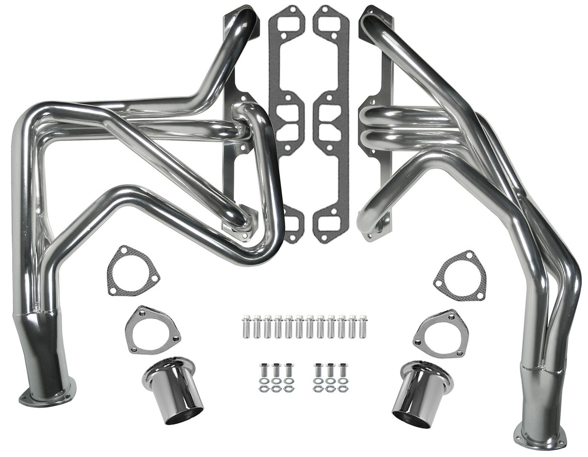 NEW 66-81 MOPAR LONG TUBE HEADERS,273-360 SMALL BLOCK,CHROME