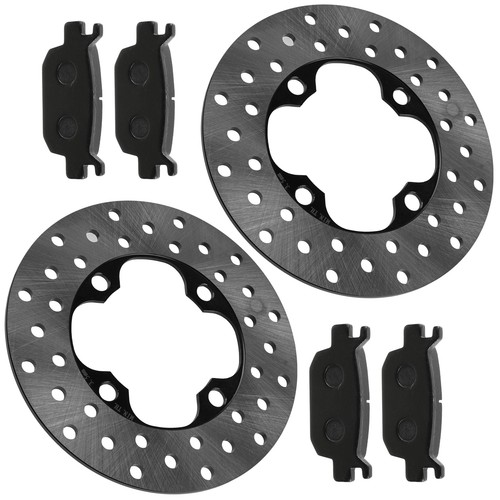 Front Left & Right Brake Disc w/ Pads Honda FourTrax Rincon TRX680FGA 2006-2009 - Foto 8 di 8