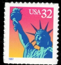 US. 3122. 32c. Liberty. Booklet Single.  MNH. 1997