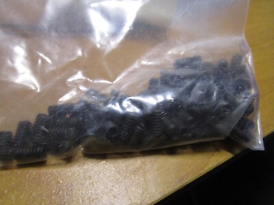 (90) #10-24x3/8'' Hex Flat Point Black Oxide Finish Alloy Steel Socket Set Screw