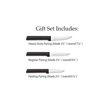 Rada Paring knives (3ct) USA made L/R hands razor sharp blades Dishwasher safe