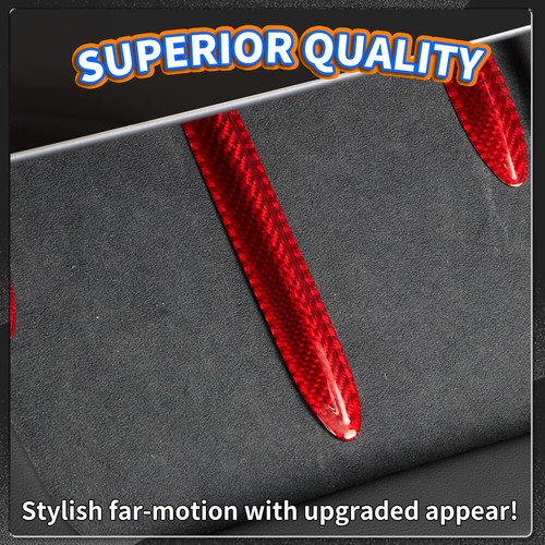 3pcs Wireless Phone Charger Creative Sticker Carbon Fiber For Tesla Model 3/Y - Picture 4 of 8