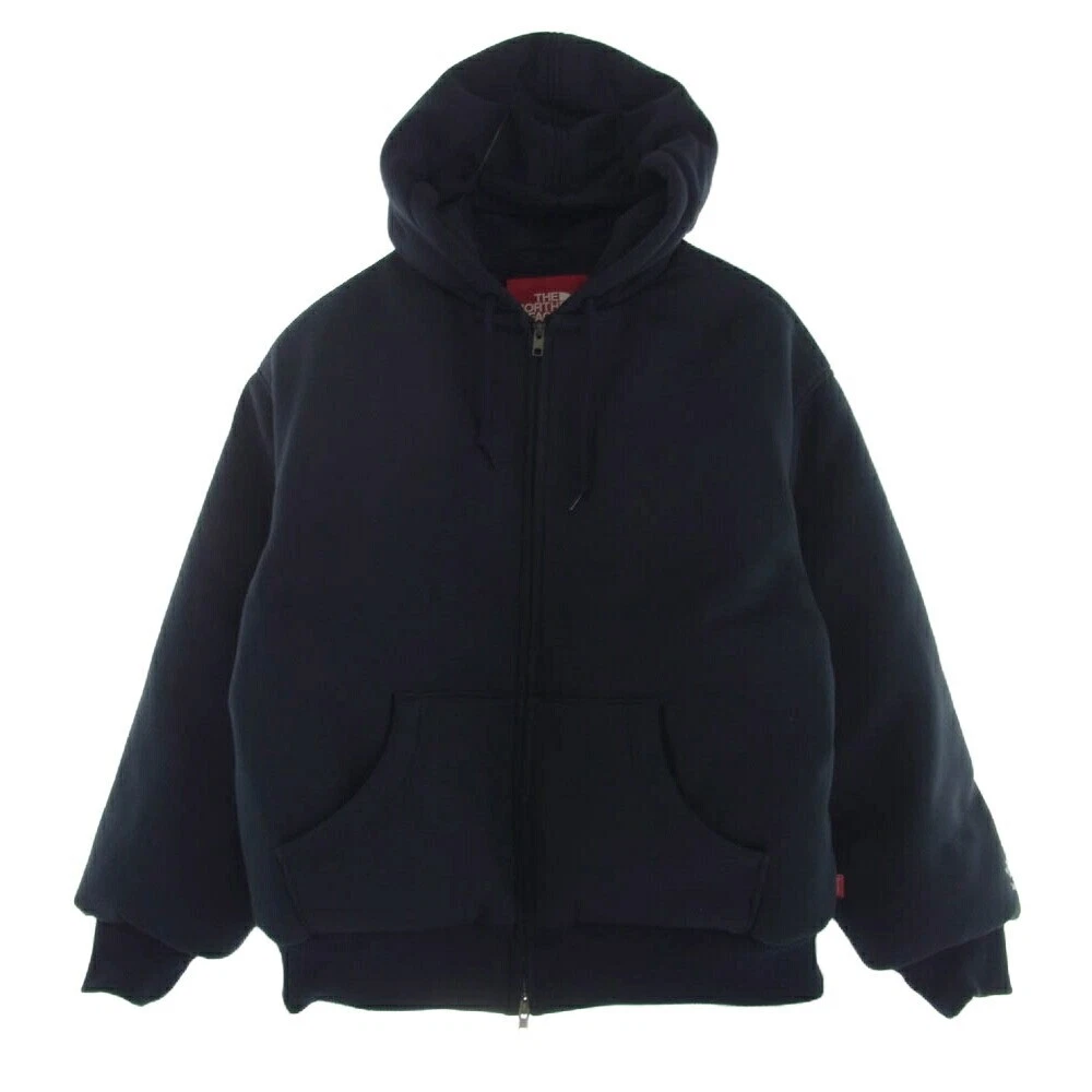 Supreme X THE NORTH FACE 24AW Sweat à capuche zippé rembourré en duvet bleu marine M