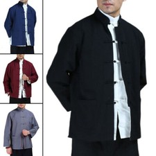 Bruce Lee Kung Fu Wingchun Coat Jacket Martial Arts Taichi Uniform Men Tang Suit