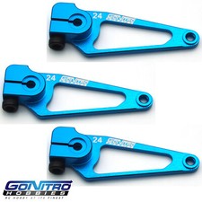 Go Nitro Hobbies 24T Aluminum A Spec Servo Arm 3 Blue Hitec