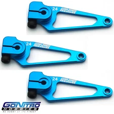 Go Nitro Hobbies 24T Aluminum A Spec Servo Arm 3 Blue Hitec