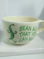 BEAN MUG. BEAN COFFEE MUG. BEAN ALL THAT YOU CAN MUG. B184