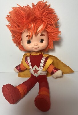 Vintage 1983 Rainbow Brite Red Butler Hallmark Mattel weiches Plüschtier Puppe sehr guter Zustand