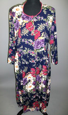 Vintage Huntington Ridge Womens Floral Maxie Dress Size M