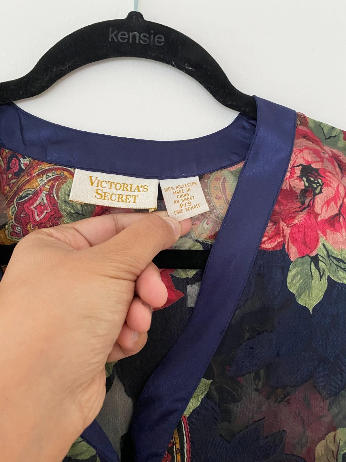 UNDERCOVER Camicia vintage Y2K Victorias Secret G Label abito da notte floreale taglia S Petite