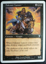 Magic The Gathering Dakmor Lancer Core Set 7th Edition #126 LP/NM