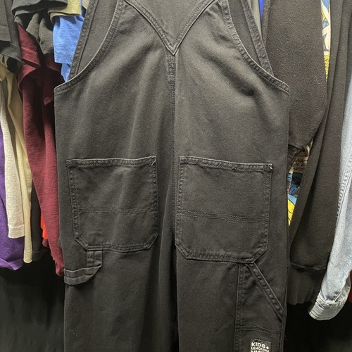 Zara Kids LILMCKIMM MMXXII Small Black Twill Denim Overalls Pre Owned - Picture 9 of 10