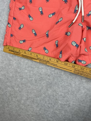 American Eagle size Men's Small Coral Pineapple Print Lined swim trunks - Picture 7 of 9