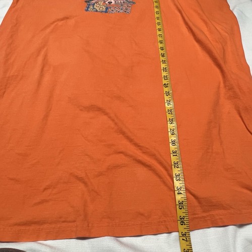 Vintage Shirt Dress Nightgown Basset Hound Orange One Size Fits Most - Picture 3 of 5