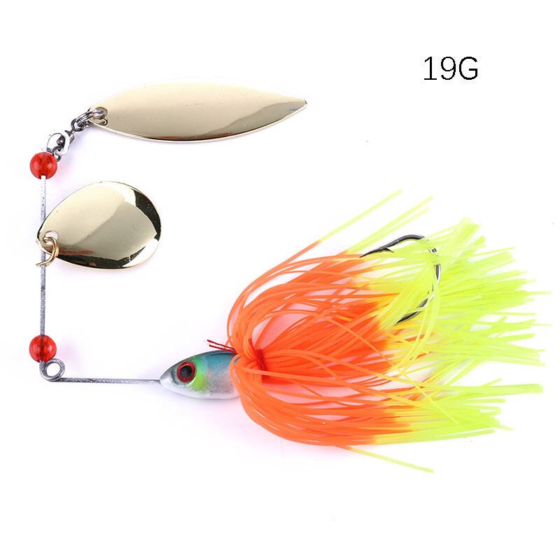 4PCS 19g Fishing Lure Spinner Bait Lead Jig Spoon Metal Buzzbait Blade Tackle - Image 5