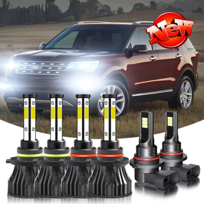 For S10 1998-2003 6000K LED Headlight High Low Beam Fog Light 6x For S10 1998-2003 6000K LED Headlight High Low Beam Fog Light 6x