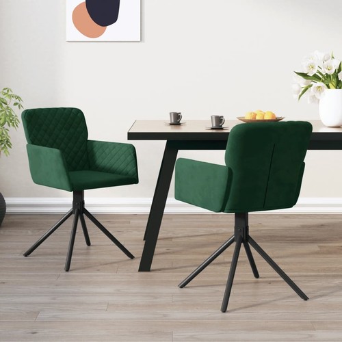 2x Sillas de Comedor Giratorias Terciopelo Mueble Asiento Multicolor vidaXL - Imagen 6 de 77