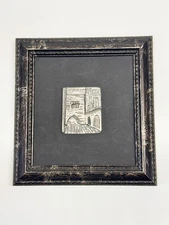 Sami S Zilka Sea Of Galileah 1495 Engraving Framed Artwork Christian Judaica MCM