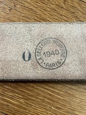 Ceinturon cuir officier français WW2 France Daté 1940 La Sellerie Moderne Paris