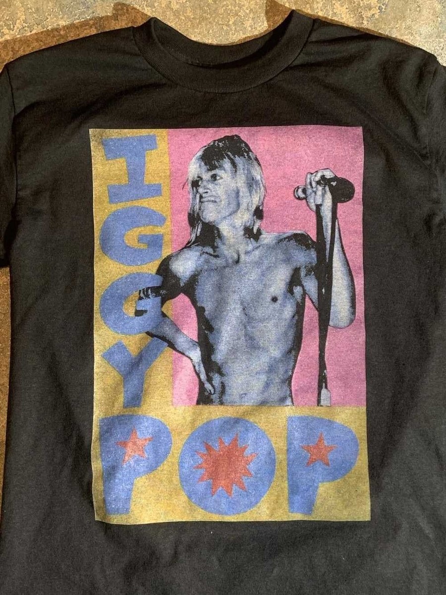 Iggy Pop TOUR Tシャツ Lサイズ Iggy Pop rock music tour concert short sleeve black color