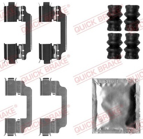 Quick Brake 109-1861 ZubehöRkit, Scheibenbremsbelag FüR Ford-image