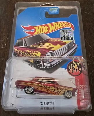 Hot Wheels 2017 Super Treasure Hunt '63 Chevy II Pink Factory