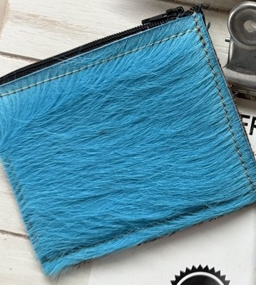 Myra Bags Blue Zip Women's Wallet with Zipper Accent, Solid Pattern, Stylish 