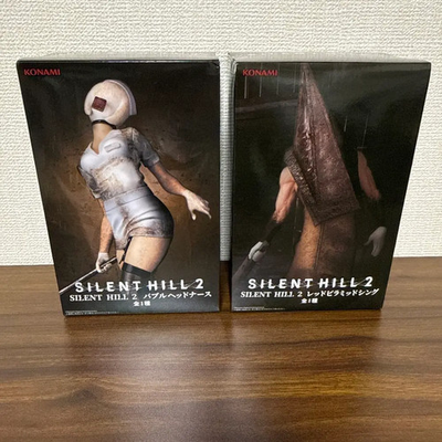 #ad #ad NEW SILENT HILL 2 Red Pyramid Thing amp; Bubble Head Nurse Figure Set Konami Japan $58.36