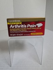 GoodSense ARTHRITIS PAIN 100 Caplets, 650mg Each, New In Sealed Box, Exp 08/27