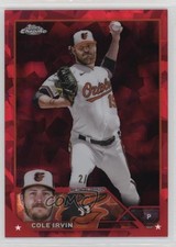 2023 Topps Chrome Sapphire Edition Red /5 Cole Irvin #408 1i3j