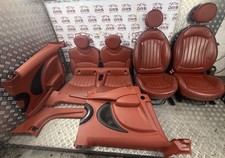 Mini Coopr (2006-2013) Full Red Leather Interior Seats Door Cards Complete Set