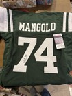 NICK MANGOLD NEW YORK JETS SIGNED CUSTOM JERSEY JSA WITNESS COA