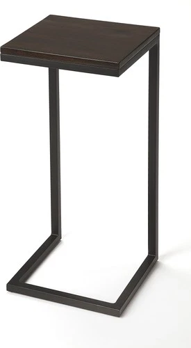 Contemporary Mango Wood Iron Accent Table - Picture 1 of 5