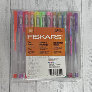 Fiskars Glitter Gel Pens 48 Count Set, Multicolor Assorted Colors