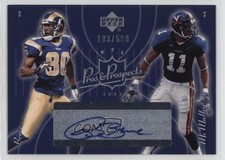 2003 Upper Deck Pros & Prospects /500 Isaac Bruce Billy McMullen Auto HOF 1o1v