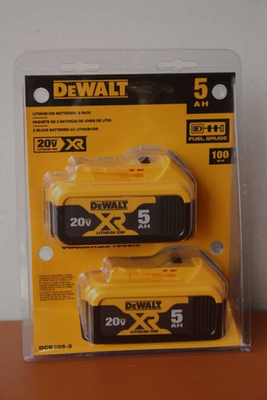 #ad DEWALT 20V MAX XR 5 Ah Lithium Ion Battery Premium High Capacity DCB205 2 $70.74