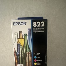 Epson 822 Genuine Standard Capacity Ink Cartridge 4-Pack BK/C/M/Y T822120-BCS