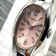 SEIKO Battery Excellent Watch Women 1F21-0AF0 Pink