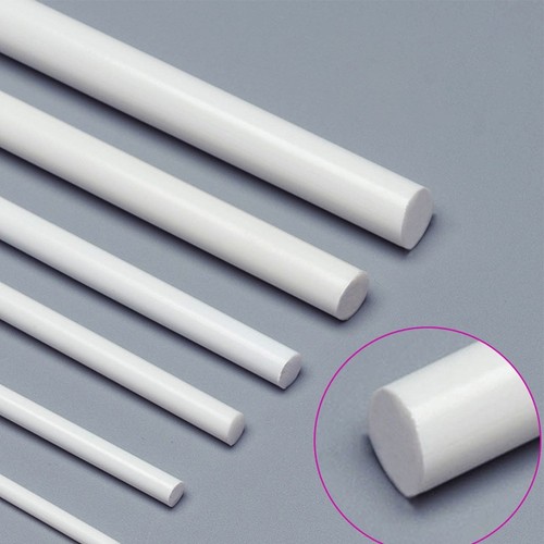 Unleash Your Imagination with 5x White ABS Solid Round Bars 250mm Length - Foto 4 di 18